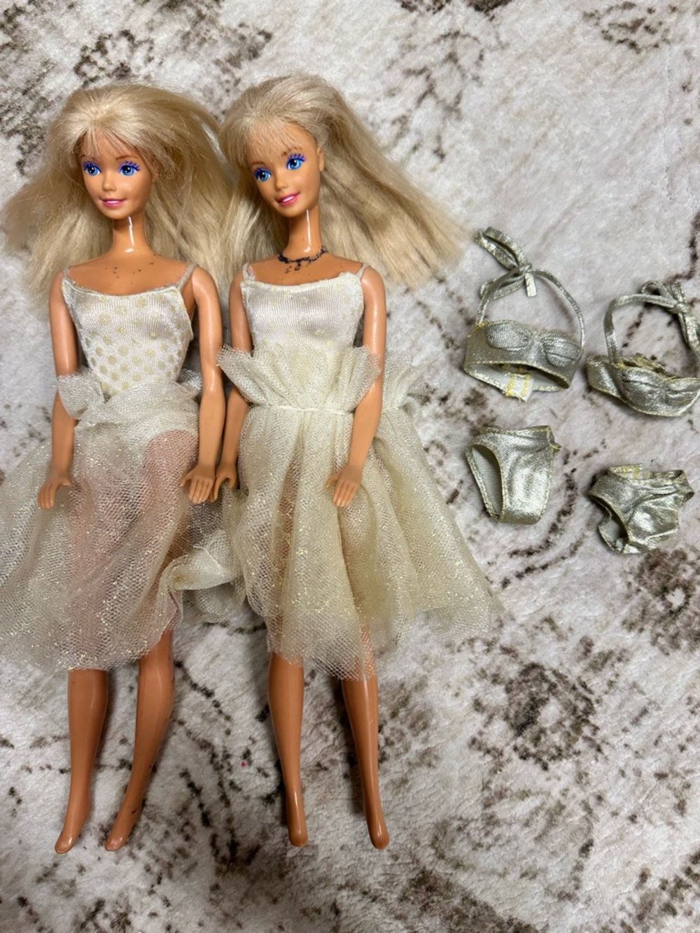 Vintage My First Easy-To-Dress Ballerina Barbie Doll 1992 Mattel x2